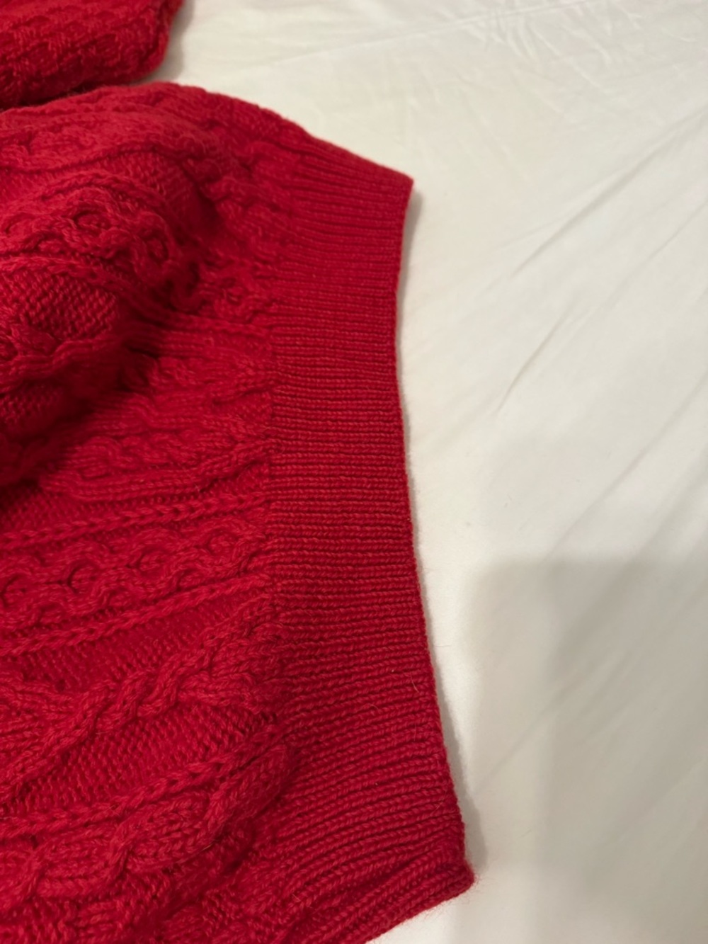Aran Crafts Vibrant Red Crewneck Sweater - Picture 10 of 14